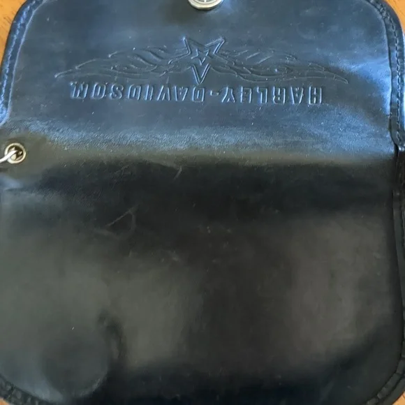 Harley-Davidson Black Leather Chain Wallet - Picture 8 of 8